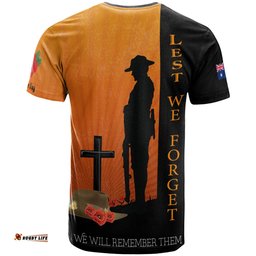Amazing Aussie Australia Anzac Day T-shirt -  Remembrance Day