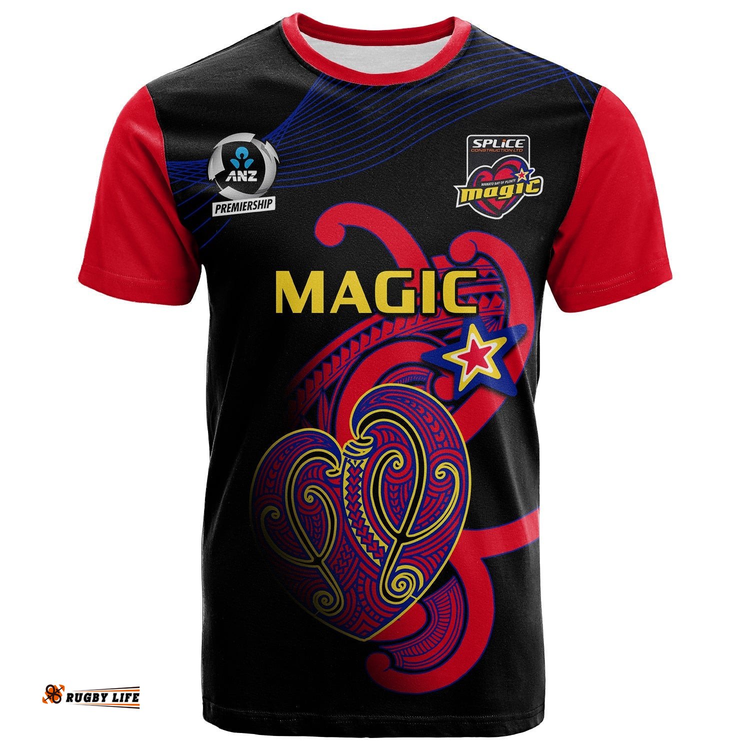 aotearoa netball t shirt waikato bay of plenty magic 2023 anz premiership