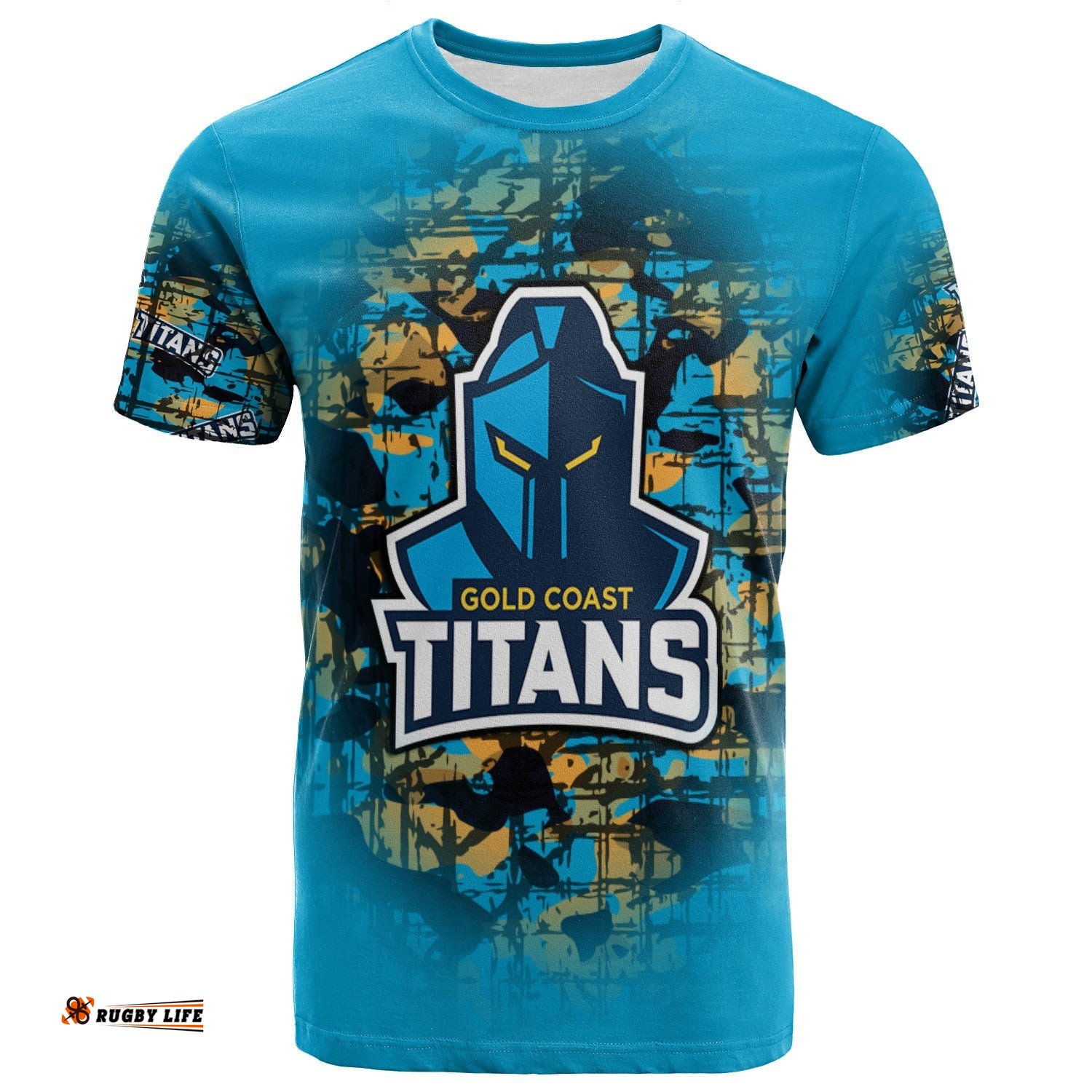 gold coast titans t shirt camouflage vintage nrl 0Amazing Aussie