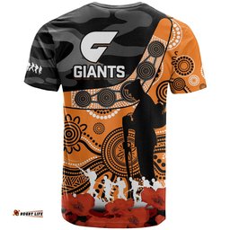 giants football anzac 2023 t shirt gws aboriginal mix poppy camouflage