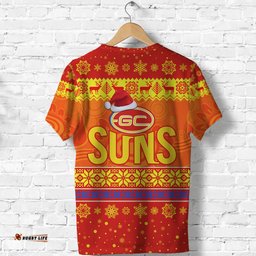 gold coast suns t shirt christmas simple style
