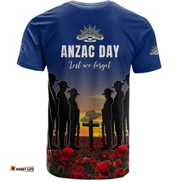 Amazing Aussie Australia T-Shirt - Anzac Day Keeping The Spirit Alive With Australia Flag