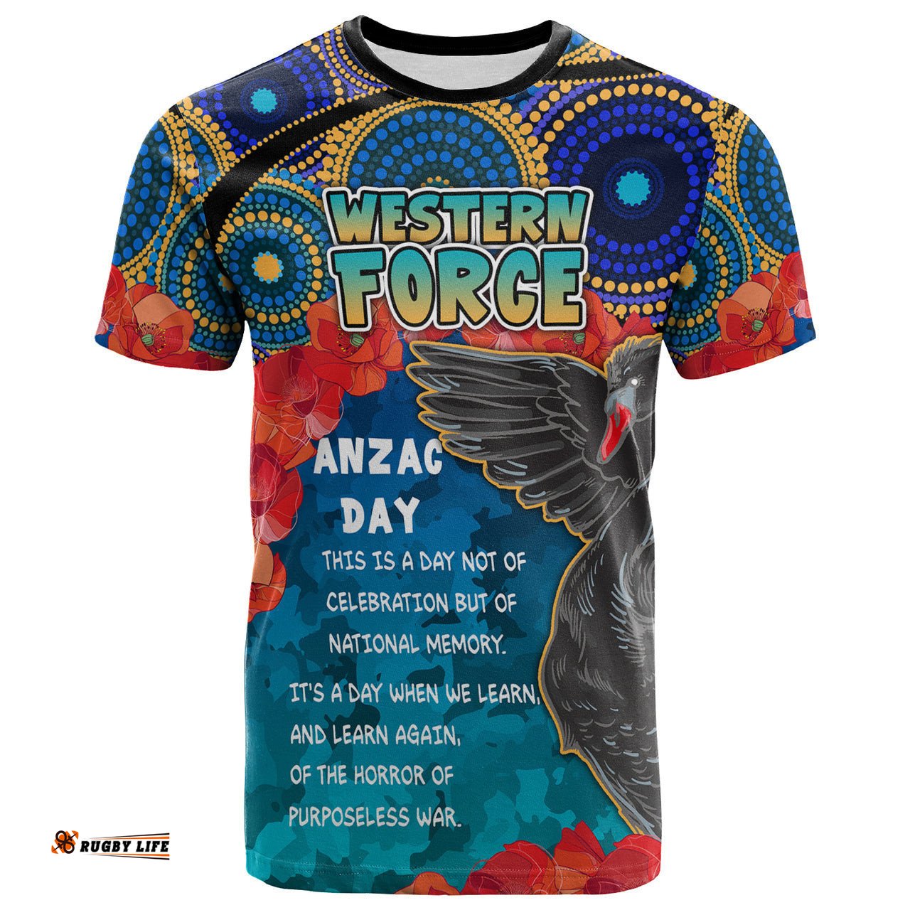 force rugby t shirt aussie anzac western force t shirt rlt13