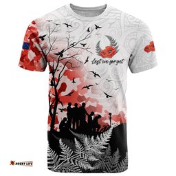 kei wareware tatou new zealand anzac day t shirt lest we forget lt05Amazing Aussie