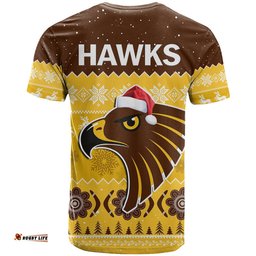 hawthorn football t shirt hawks indigenous merry christmas