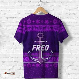 fremantle dockers t shirt freo christmas simple style purple