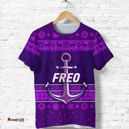 fremantle dockers t shirt freo christmas simple style purple