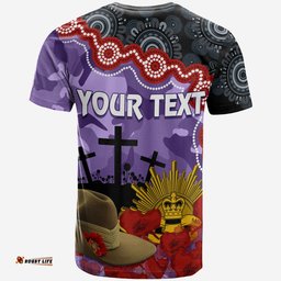 freo dockers football anzac 2023 t shirt aboriginal mix slouch hat
