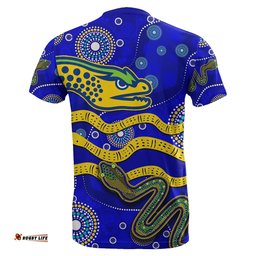 parramatta eels t shirt aboriginal tribal style