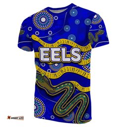 parramatta eels t shirt aboriginal tribal style