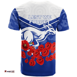 kangaroos anzac day indigenous art t shirt