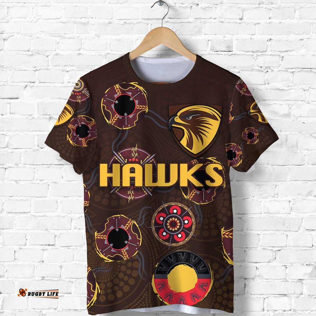 hawthorn t shirt hawks indigenous brownAmazing Aussie
