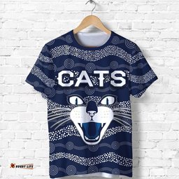 geelong t shirt cats indigenous navyAmazing Aussie