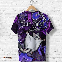 custom personalised australian astrology t shirt gemini sugar glider zodiac aboriginal vibes purple