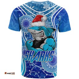 Amazing Aussie Cronulla-Sutherland Sharks Christmas T-shirt - Custom Christmas Super Cronulla-Sutherland Sharks T-shirt