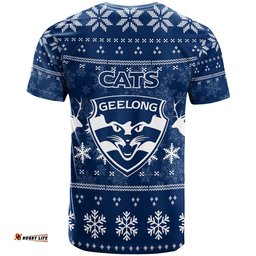 geelong cats t shirt christmas ugly style