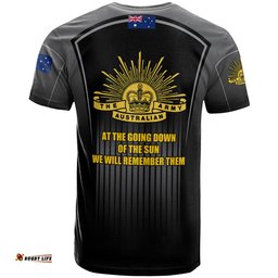 Amazing Aussie Australia Anzac Day Custom T-Shirt - Remembrance Day Lest We Forget Special Black T-Shirt