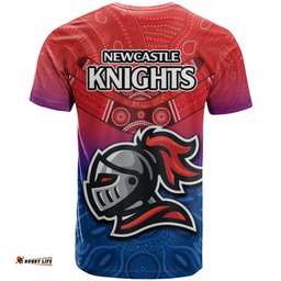 knights permier 2023 t shirt nrl mascot with aboriginal
