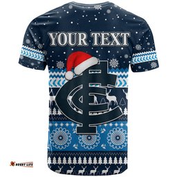 custom personalised blues football t shirt christmas carlton