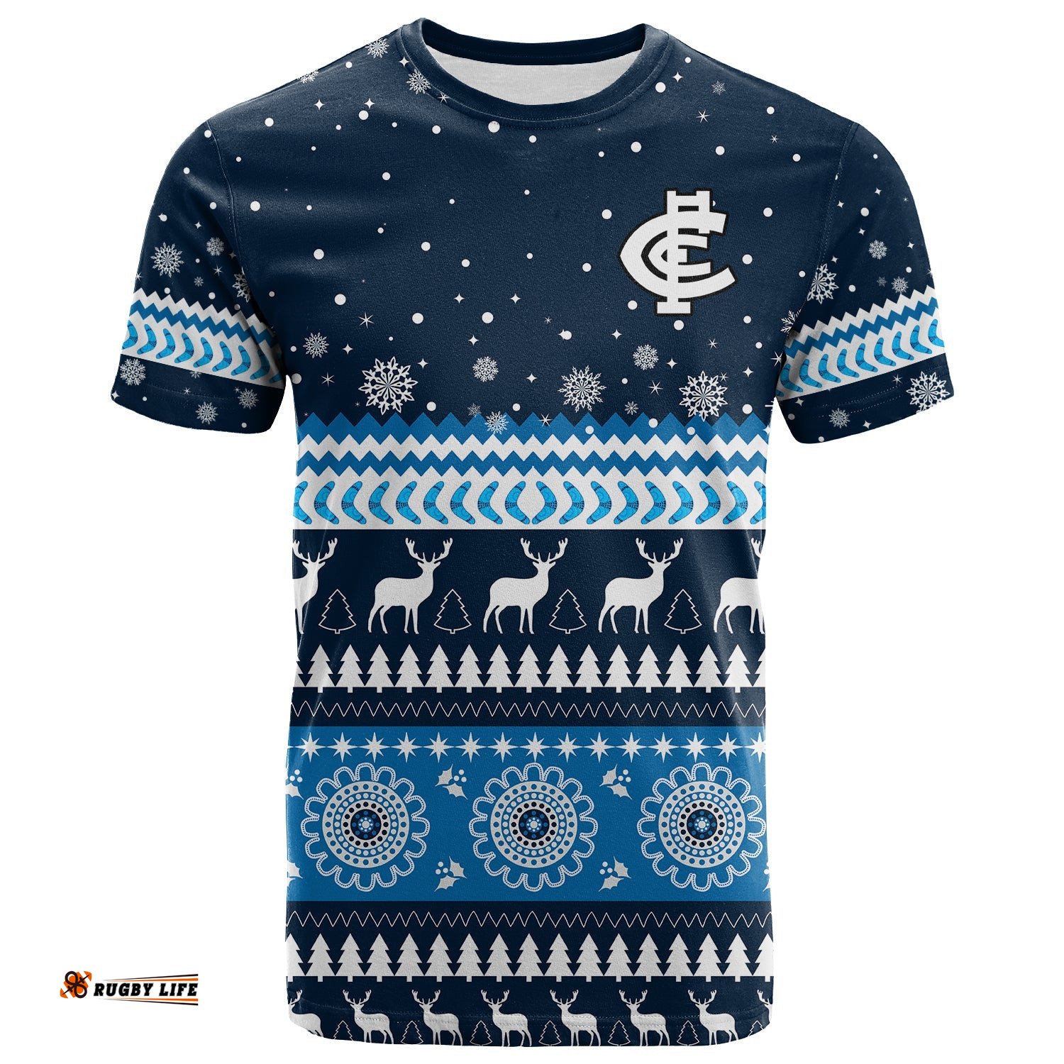 custom personalised blues football t shirt christmas carlton