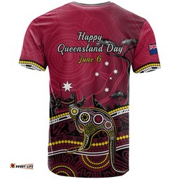 june 6 queensland day t shirt australian aboriginal art