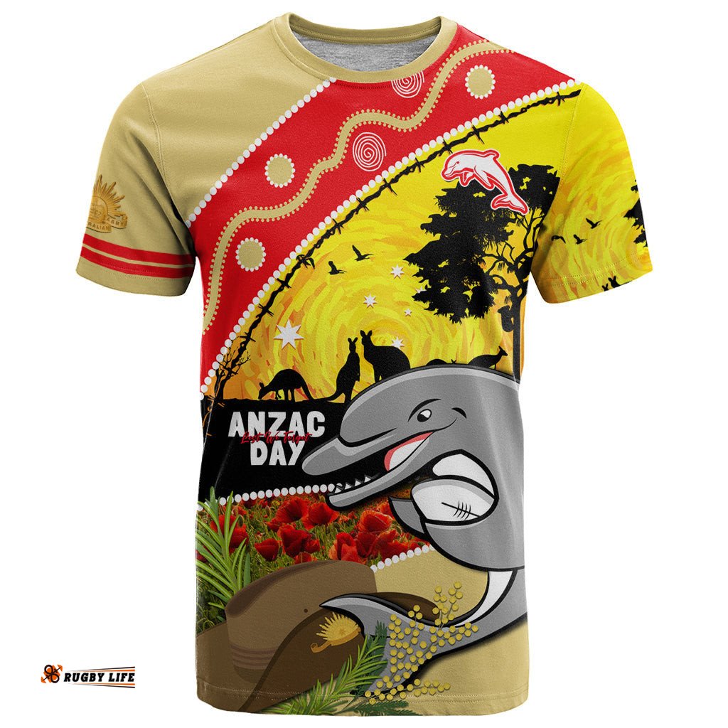 dolphins anzac day t shirt rosemary starring night style