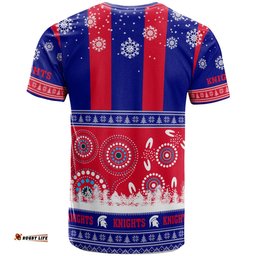 knights rugby christmas t shirt custom knights ugly christmas and aboriginal patterns t shirtAmazing Aussie