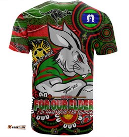 Amazing Aussie South Sydney Rabbitohs Custom T-shirt - Bunnies For Our Elders Hoodie T-shirt