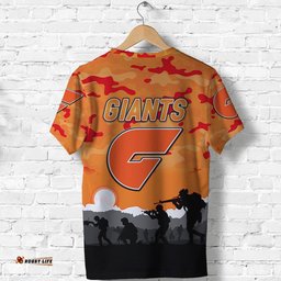 greater western sydney giants anzac t shirt simple style