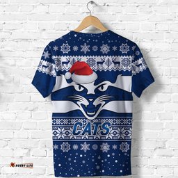 geelong cats t shirt christmas simple style