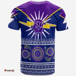 indigenous xmas lightning storm aboriginal art t shirt