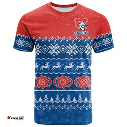 knights rugby t shirt indigenous newcastle merry christmas