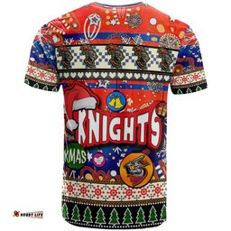 knights rugby christmas t shirt custom xmas knights christmas balls snowflake with aboriginal patterns t shirtAmazing Aussie