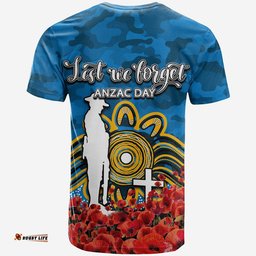 gold coast titans t shirt anzac day poppy flowers with army patterns