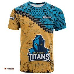 gold coast titans t shirt grunge polynesian tattoo nrl 0Amazing Aussie