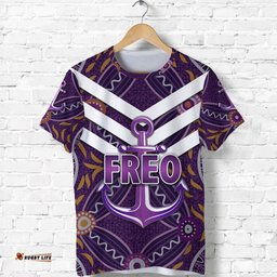 fremantle dockers t shirt freo indigenous vibes purple
