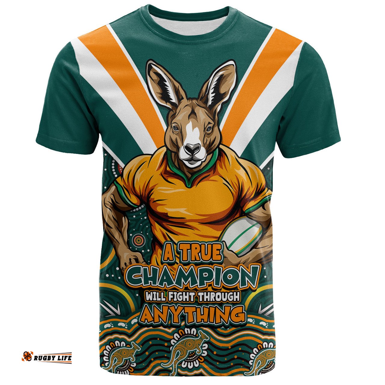 Amazing Aussie Australia Wallabies Squad A True Champion Will Fight Through Anything T-shirt