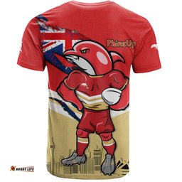 Amazing Aussie Redcliffe Dolphins T-Shirt Custom For Die Hard Fan Australia Flag Scratch Style