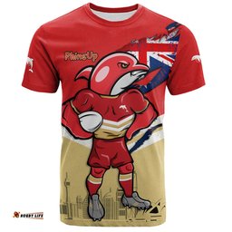 Amazing Aussie Redcliffe Dolphins T-Shirt Custom For Die Hard Fan Australia Flag Scratch Style