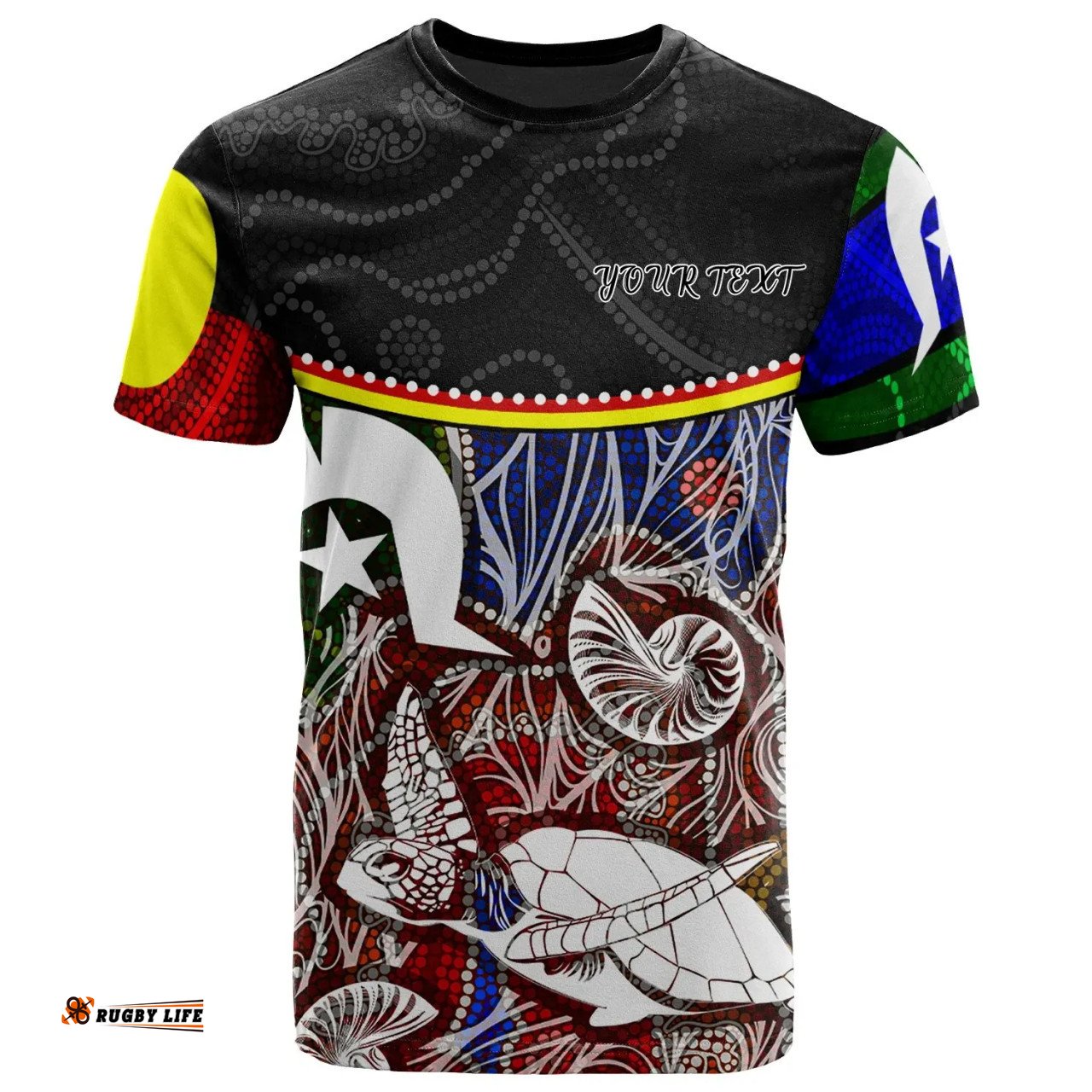 Amazing Aussie Australia Custom Aboriginal Inspired Dot In Naidoc Week Style T-shirt
