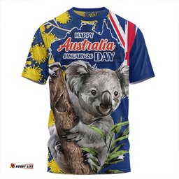 Amazing Aussie Australia Australia Day Koala Golden Wattle Edition T-shirt