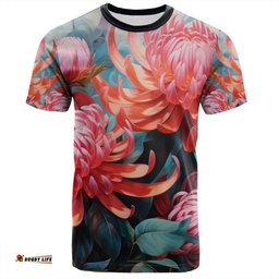 Amazing Aussie Australia Waratah T-shirt - Waratah Oil Painting Abstract Ver5 T-shirt