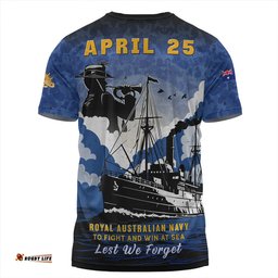 Amazing Aussie Australia Anzac Day Royal Australian Navy Camouflage Style T-shirt