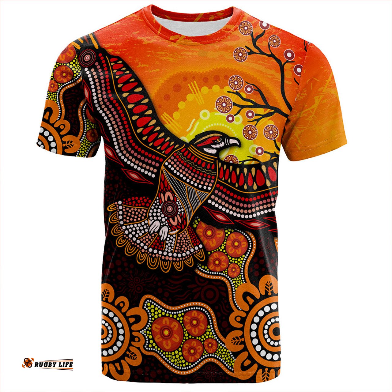 Amazing Aussie Australia Eagle Aboriginal Dot Painting Traditional T-shirt
