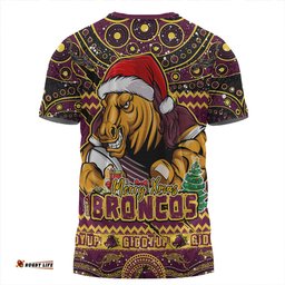 Amazing Aussie Brisbane Broncos Aboriginal Xmas Special Ugly Christmas Style T-shirt