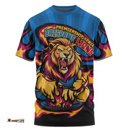 Amazing Aussie Brisbane Lions Premiership Series Flame Edition T-shirt