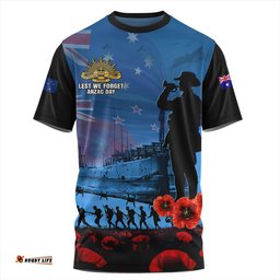 Amazing Aussie Australia Sailing Into History The ANZAC Spirit T-shirt