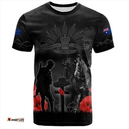 Amazing Aussie Australia Anzac Lest We Forget Light Horse Design T-shirt