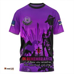Amazing Aussie Australia Anzac Day Animal Companions Forever Remembered T-shirt