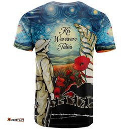 kei wareware tatou new zealand anzac day t shirt starry night inspo style lt05Amazing Aussie